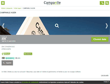 Tablet Screenshot of campanile-agen.fr